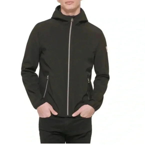 Guess Hooded Soft-Shell Jacket, Size L‎ - Picture 1 of 9